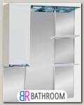Зеркало-шкаф Misty Жасмин 85 с подсветкой, белая эмаль L (П-Жас02085-011СвЛ)
