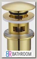 CZR-SAT5-02 Донный клапан с системой Клик-клак с переливом, бронза