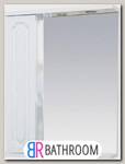 Зеркало-шкаф Misty Александра 55 L белый металлик (П-Але04055-352СвЛ)