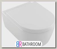 Унитаз подвесной Villeroy & Boch Avento 5656HR01 alpin, безободковый (5656 HR 01)