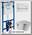 Комплект Система инсталляции для унитазов Roca DUPLO WC 890090020 + Кнопка смыва Roca PL1 Dual хром + Крышка-сиденье Roca Gap 801472004