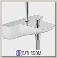 Смеситель для ванны Hansgrohe PuraVida белый, хром (15472400)