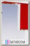 Зеркало-шкаф Misty Жасмин 65 с подсветкой, красная эмаль R (П-Жас02065-041СвП)