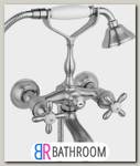 Смеситель Timo Ritz 0144Y Silver для ванны с душем (0144Y silver cross)