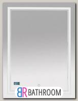 Зеркало Misty Неон 2 LED 60x80, с часами, сенсор на зеркале (П-Нео060080-2ПРСЧДВП)