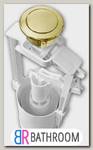 AZZURRA Механизм в комплекте с кнопкой двойного слива 3/6л., цвет золото (B19002F/40 oro)
