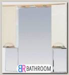 Зеркало-шкаф Misty Жасмин 105 с подсветкой, бежевая эмаль (П-Жас02105-031Св)