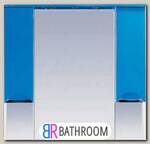 Зеркало-шкаф Misty Жасмин 105 с подсветкой, голубая эмаль (П-Жас02105-061Св)